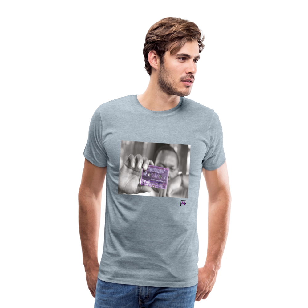 NothinMerch Purple Tape T - heather ice blue