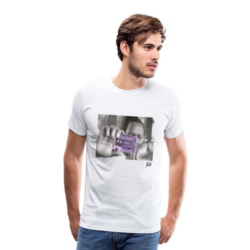 NothinMerch Purple Tape T - white