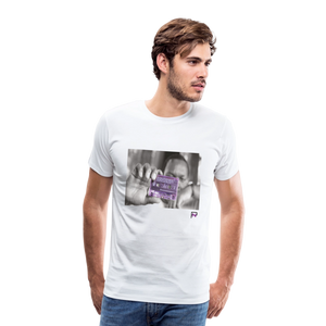 NothinMerch Purple Tape T - white