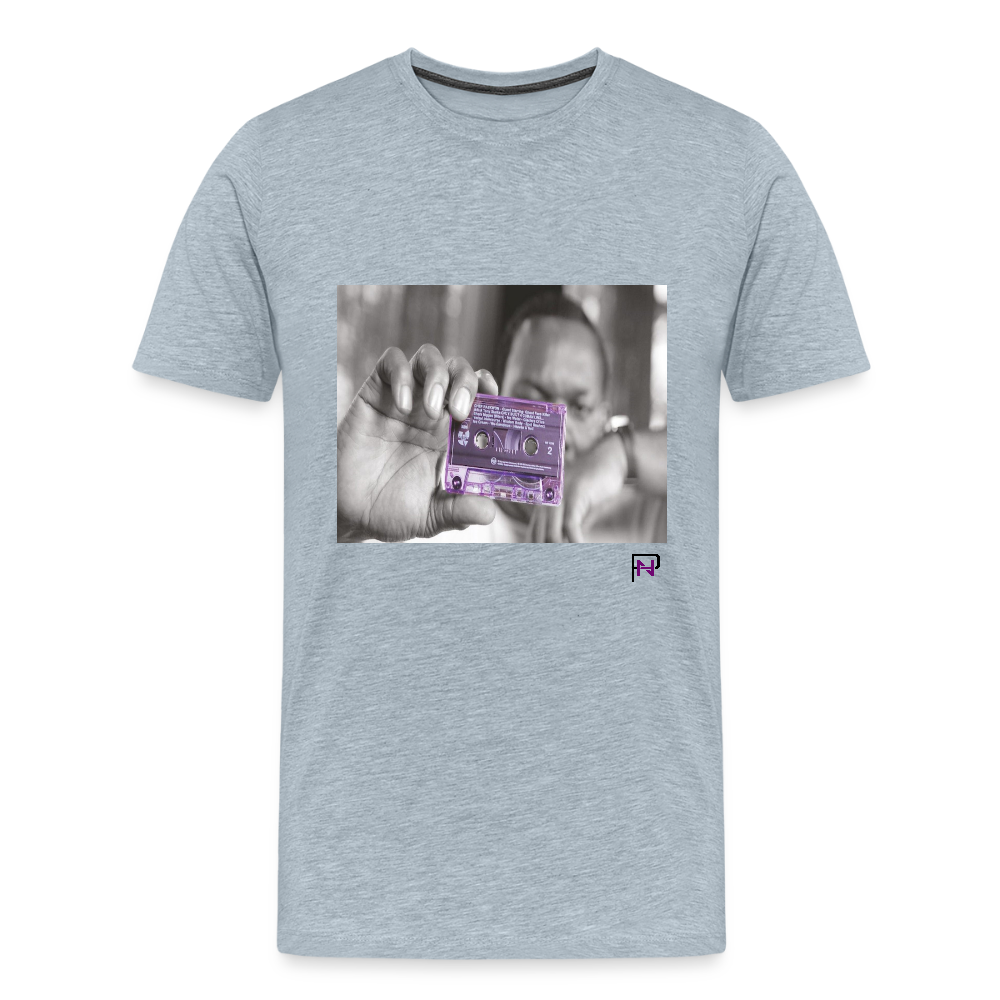 NothinMerch Purple Tape T - heather ice blue