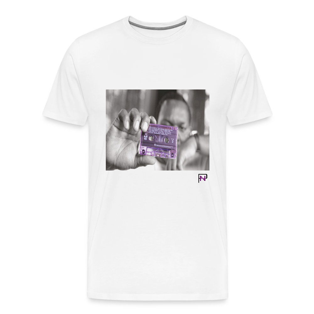 NothinMerch Purple Tape T - white