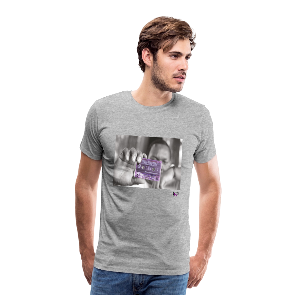 NothinMerch Purple Tape T - heather gray