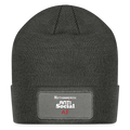 Anti Social Patch Beanie - charcoal grey