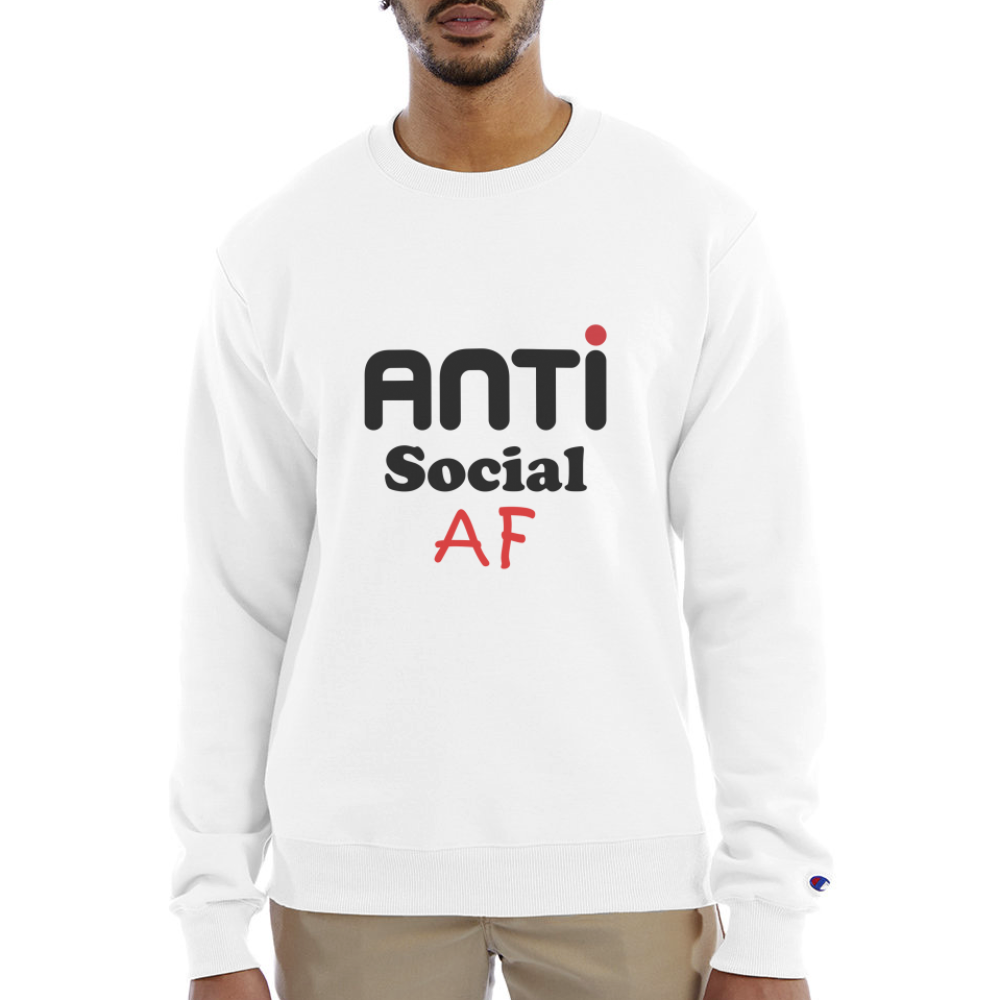 Antisocial Champion Crew Neck - white