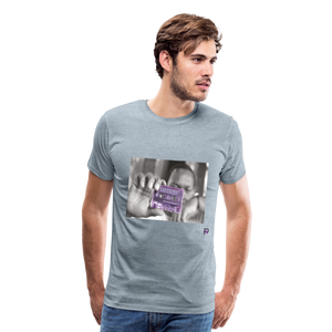 The Chef Purple Tape Men's Premium T-Shirt - heather ice blue