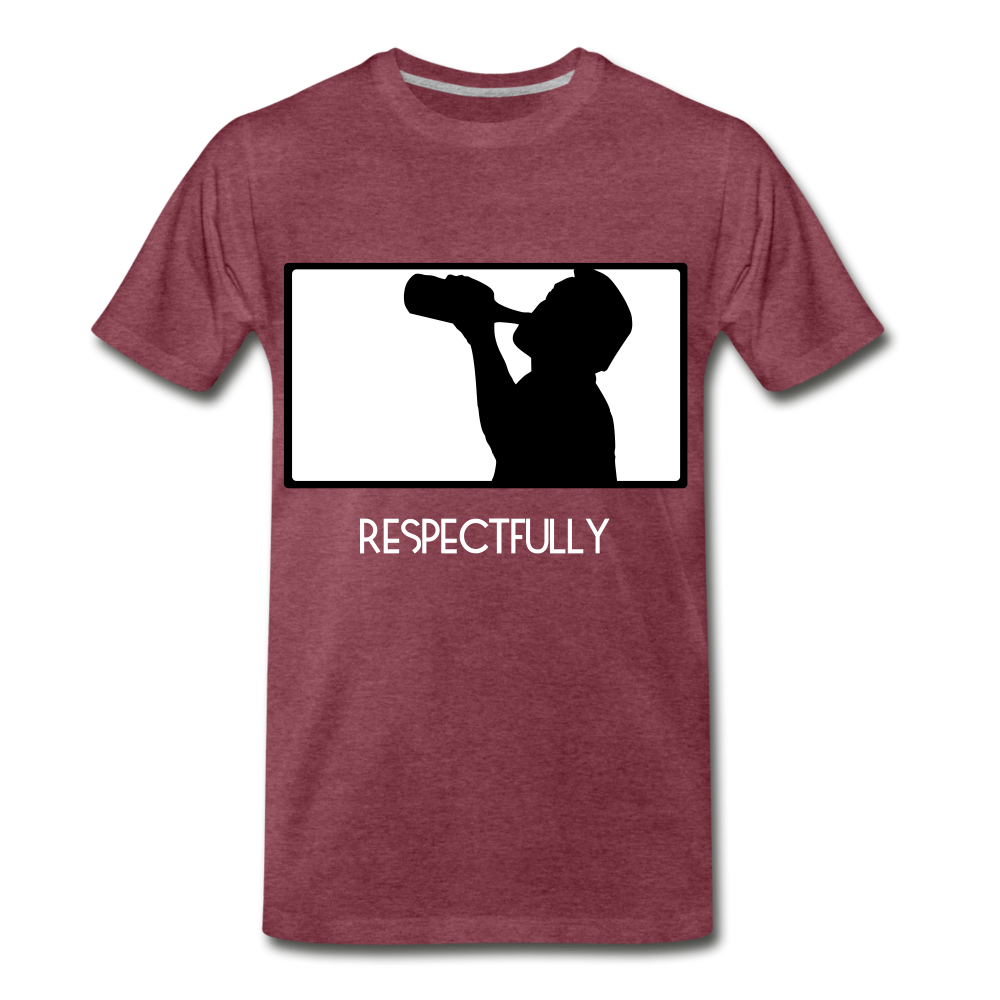 Nothinpodcast Respectfully graphic T - heather burgundy