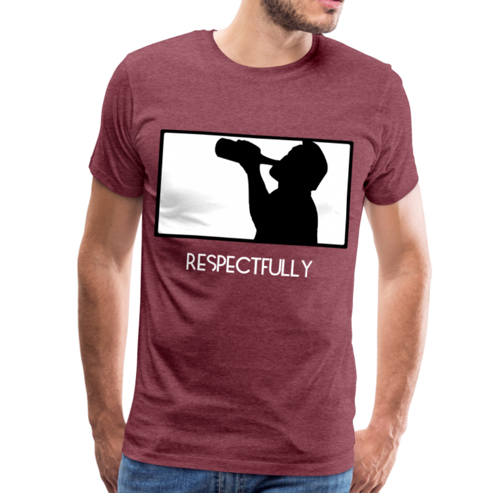 Nothinpodcast Respectfully graphic T - heather burgundy