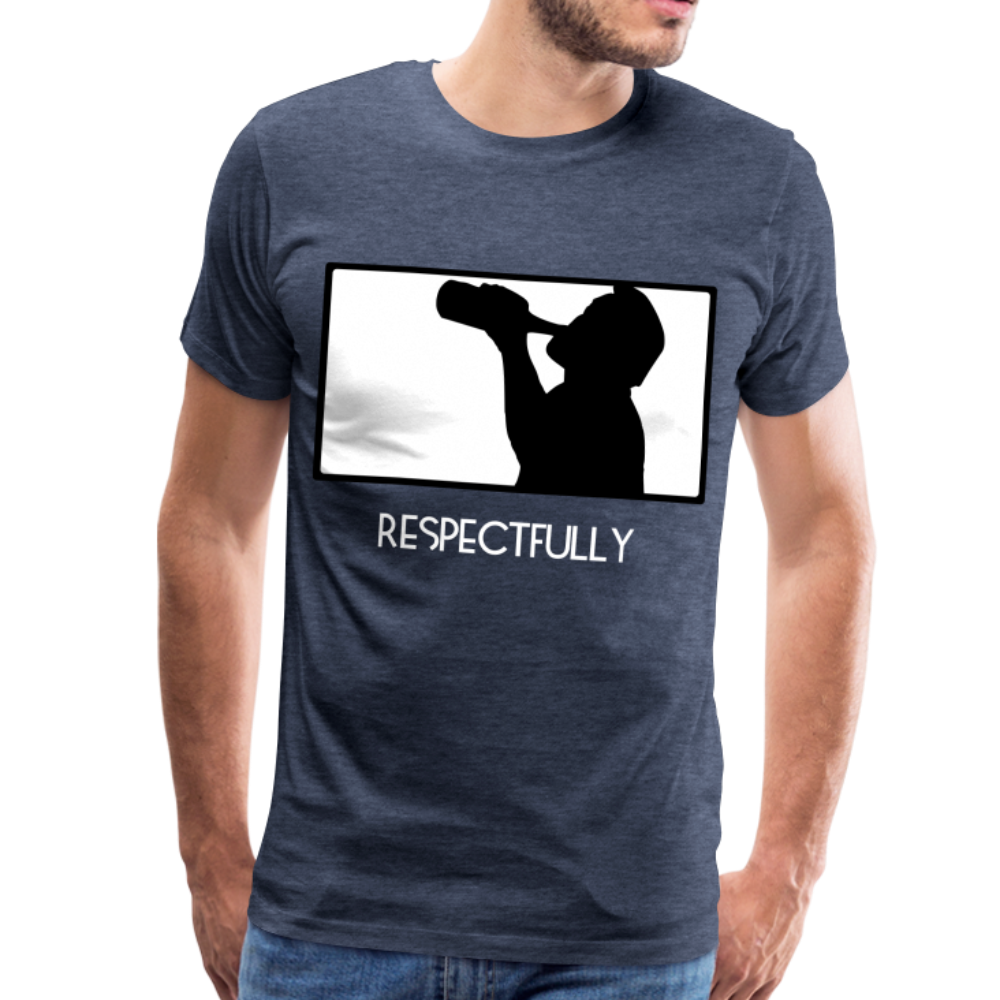 Nothinpodcast Respectfully graphic T - heather blue