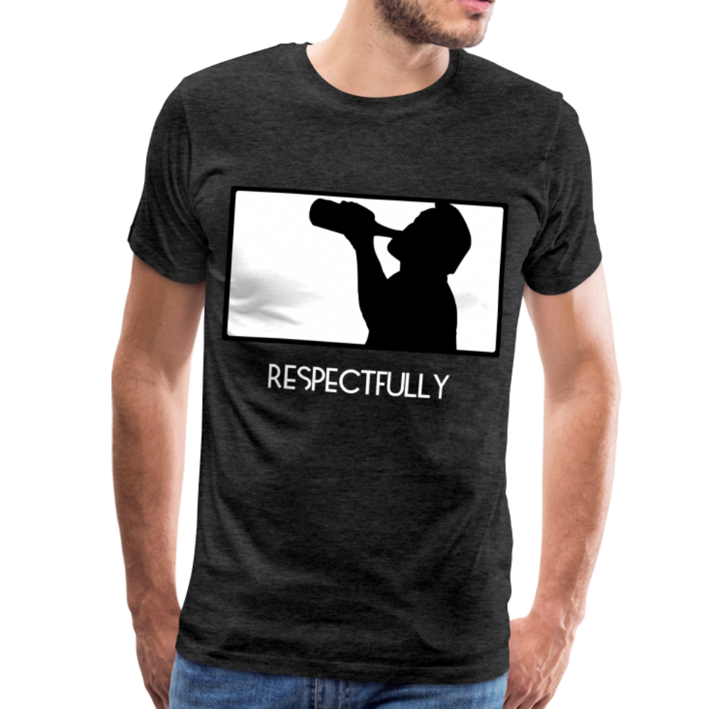 Nothinpodcast Respectfully graphic T - charcoal gray