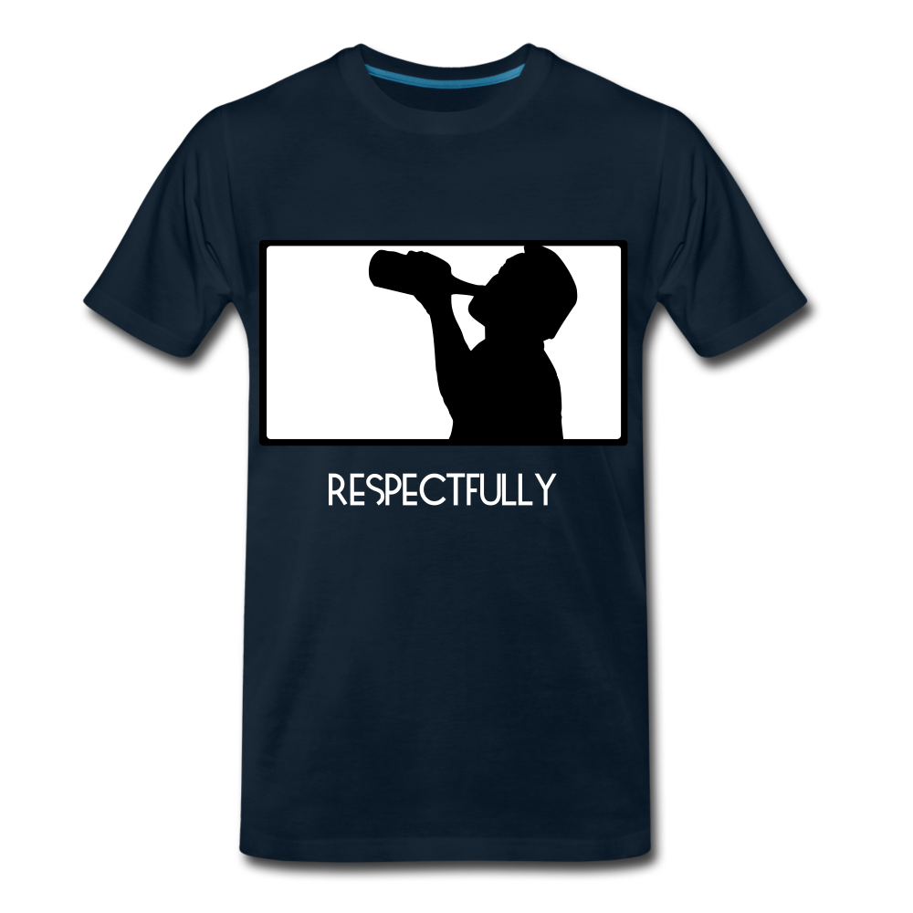 Nothinpodcast Respectfully graphic T - deep navy