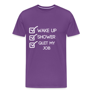 Quit My Job T-shirt - purple